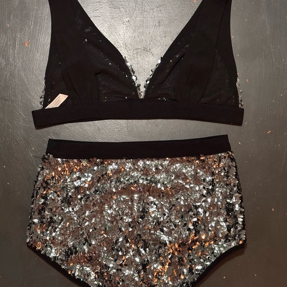 Free People Let it Shine Bralette & Panty Set, Size LG, NWOT - Picture 3 of 6